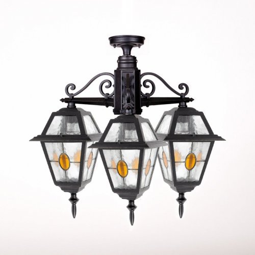 Потолочный светильник уличный Oasis Light FARO lead GLASS 91170A/3 lgY Bl