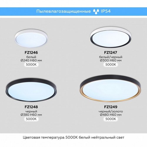 Потолочный светодиодный светильник Ambrella light Orbital Air FZ1246