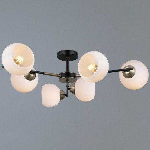 Потолочная люстра Illumico IL0469-6CSQ-24 BK AB LIBRA Потолочная люстра Illumico IL0469-6CSQ-24 BK AB LIBRA