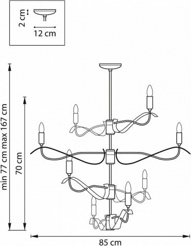 Подвесная люстра Lightstar Ragno 733287 Подвесная люстра Lightstar Ragno 733287