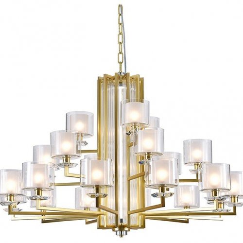 Подвесная люстра Newport ALEXANDRA 4412+6+3/C mat.gold