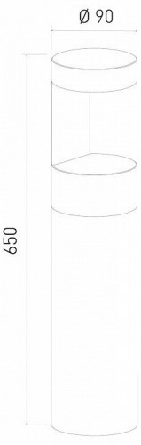 Уличный светодиодный светильник Elektrostandard Nimbus 35126/F черный a055641