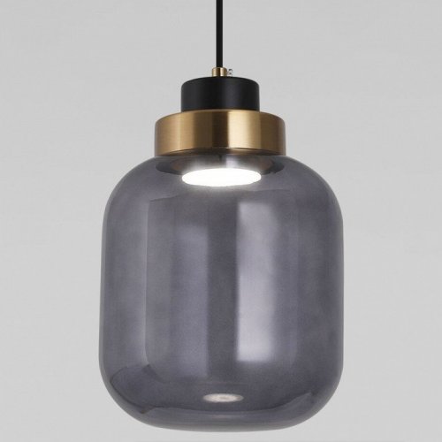 Подвесной светодиодный светильник Eurosvet Jeffry 50240/1 Led дымчатый Подвесной светодиодный светильник Eurosvet Jeffry 50240/1 Led дымчатый