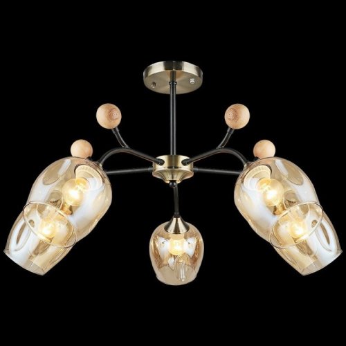 Потолочная люстра Reluce 02009-0.3-05 AB+BK