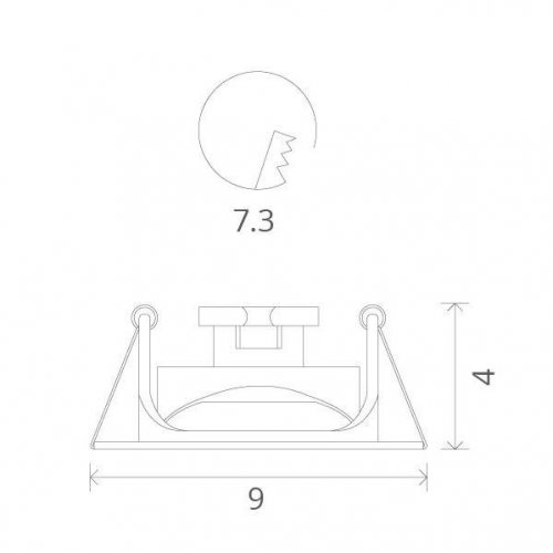 Точечный встраиваемый светильник Arte Lamp Accento A3219PL-1SS Точечный встраиваемый светильник Arte Lamp Accento A3219PL-1SS
