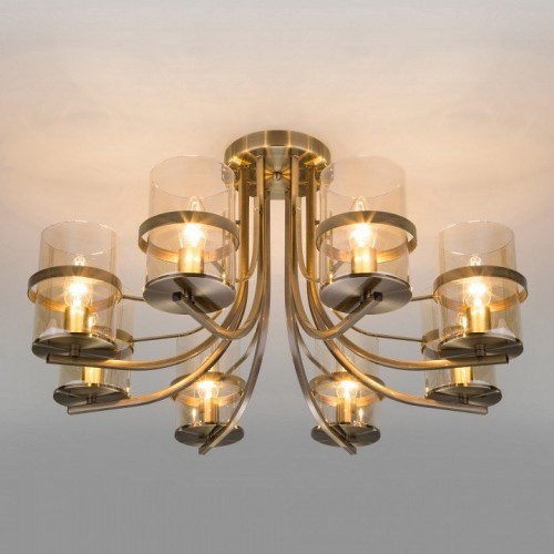 Потолочная люстра Eurosvet Coppa 60085/8 античная бронза