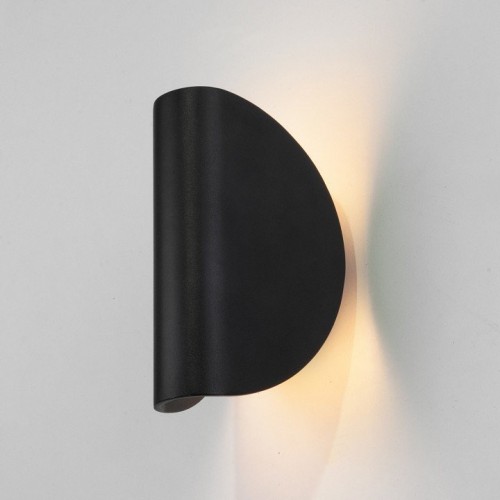 Уличный настенный светодиодный светильник Elektrostandard Taco 1632 Techno Led чёрный a052620