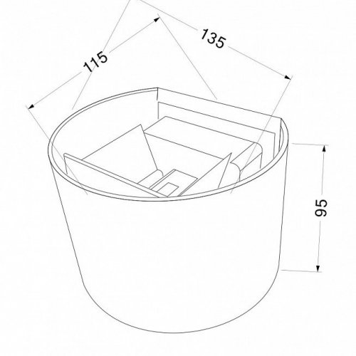 Уличный настенный светодиодный светильник Maytoni Fulton O573WL-L6W Уличный настенный светодиодный светильник Maytoni Fulton O573WL-L6W
