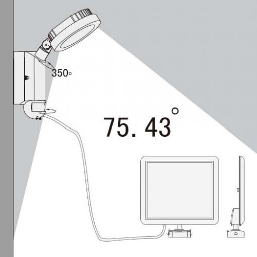 Настенный светильник уличный Oasis Light SOLAR W6102S-PIR SL Gr
