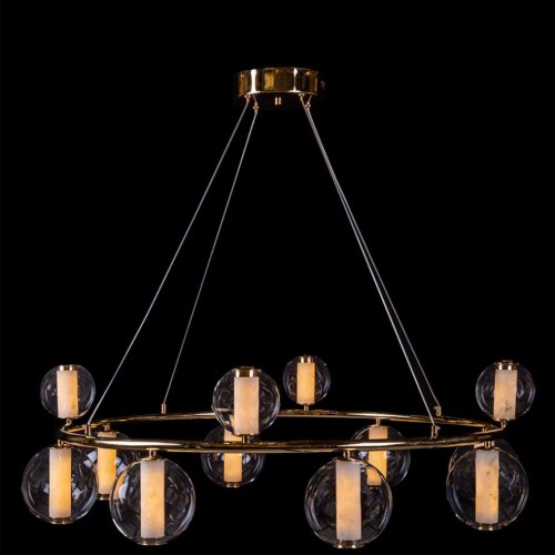 Подвесная люстра Aurore LE7703/12 Gold