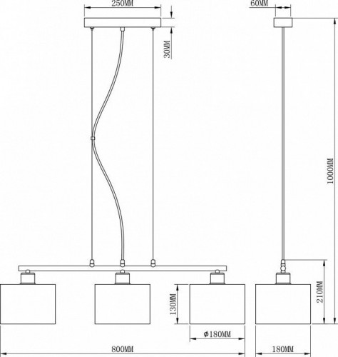 Подвесная люстра Moderli Room V2731-3P Подвесная люстра Moderli Room V2731-3P