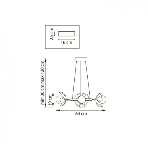 Подвесной светильник Ceramo BW 799067