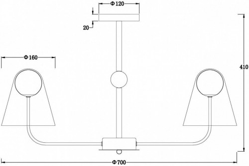 Потолочная люстра Freya Doublety FR5382PL-05BS