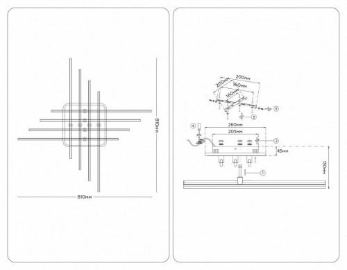 Потолочная люстра Comfort FL6261