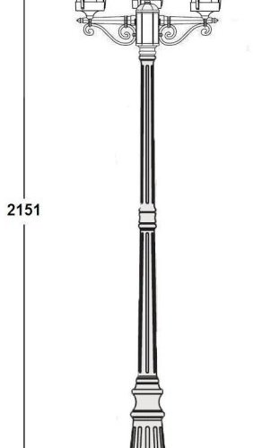 Наземный фонарь Oasis Light TOKIO 2 68909B Bl