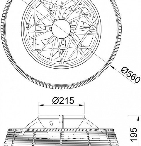 Светильник с вентилятором Mantra (люстры-вентиляторы) Indonesia 8225