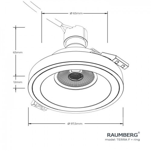 Точечный светильник Raumberg Terra F TerraFWh\RGd