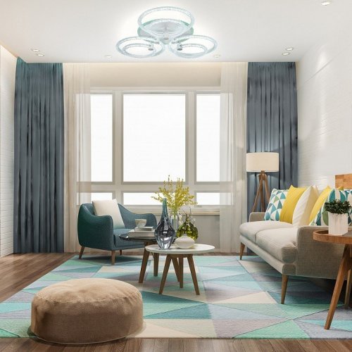 Потолочная светодиодная люстра Escada Ice 10204/6LED BL Потолочная светодиодная люстра Escada Ice 10204/6LED BL