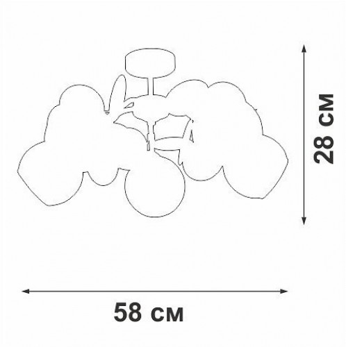 Люстра Vitaluce V2058-0/5PL Люстра Vitaluce V2058-0/5PL