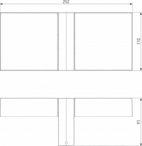 Садово-парковый настенный светодиодный cветильник Elektrostandard Twin 35170/D черный a064384
