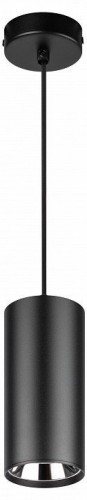 Подвесной светильник ЭРА PL12 GX53 BK/SL