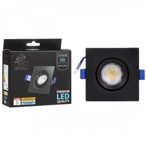 Точечный светильник LEON LE-SPS-BL-9W 3000K & 4000К & 6500K