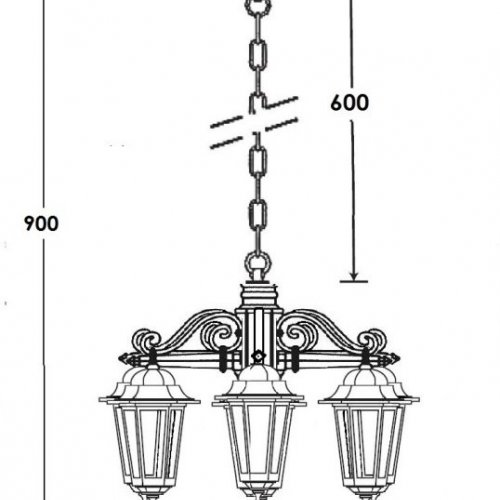 Уличный светильник подвесной Oasis Light PETERSBURG S 79870S/6/02 Bl Уличный светильник подвесной Oasis Light PETERSBURG S 79870S/6/02 Bl