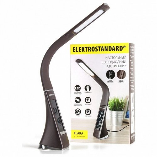 Настольная лампа Elektrostandard Elara коричневый 4690389102349