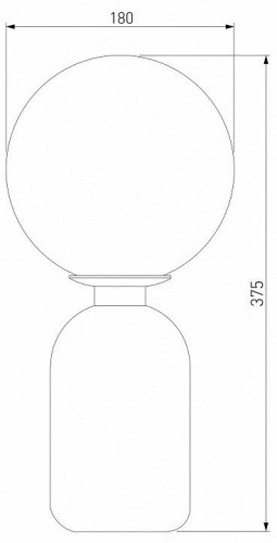 Настольная лампа Eurosvet Оптима Bubble 01197/1 белый
