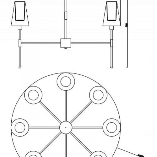 Потолочная люстра Freya Tida FR5196PL-08BBS Потолочная люстра Freya Tida FR5196PL-08BBS