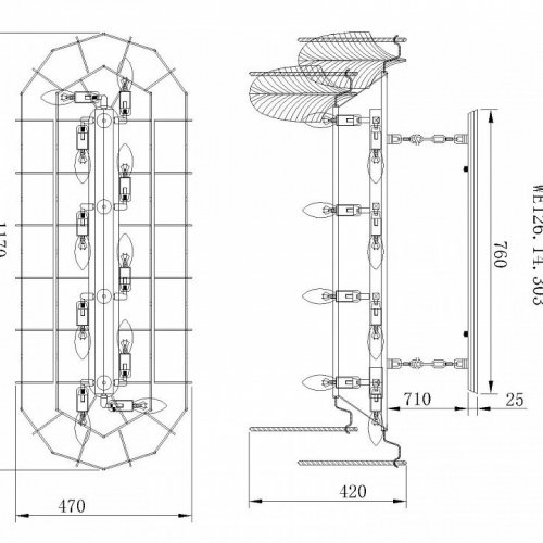 Подвесная люстра Wertmark Arctioma WE126.14.303 Подвесная люстра Wertmark Arctioma WE126.14.303