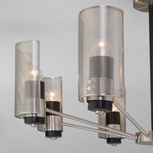 Потолочная люстра Eurosvet Grino 70139/8 никель Потолочная люстра Eurosvet Grino 70139/8 никель