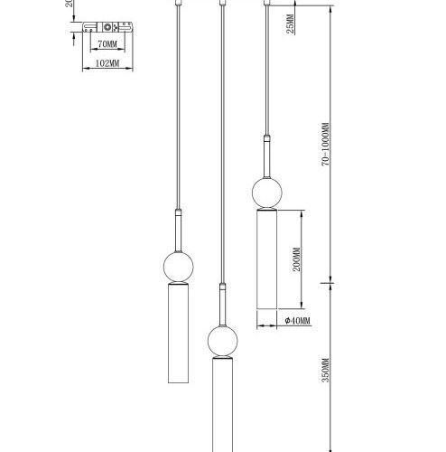 Подвесной светильник Illis V11791-3P Подвесной светильник Illis V11791-3P