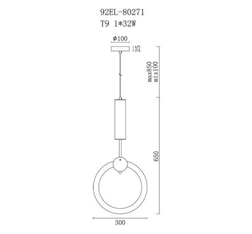 Подвесной светильник  92EL-80271