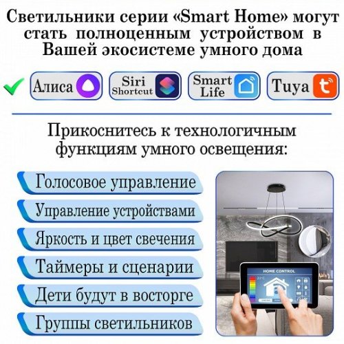 Потолочная люстра Natali Kovaltseva Smart Home LED LAMPS 81217 Потолочная люстра Natali Kovaltseva Smart Home LED LAMPS 81217