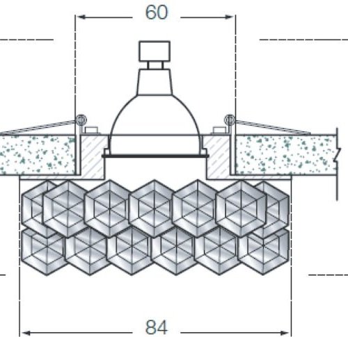 Точечный светильник Downlight DL062.02.1/12 crystal/jet