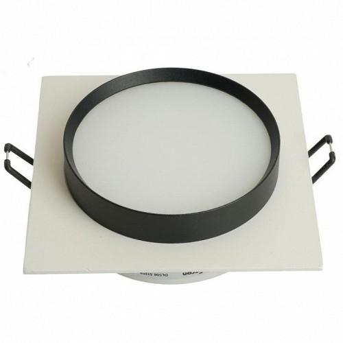 Светильник встраиваемый Feron DL506 потолочный GX53 белый + черный квадрат 51359