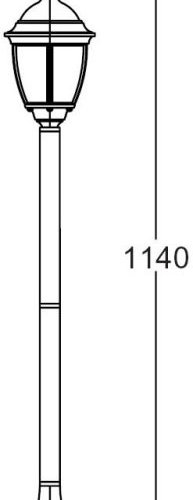 Наземный фонарь Oasis Light ARSENAL S 91206S Bl