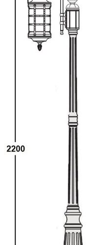 Наземный фонарь Oasis Light BARSELONA 81209/10 down cover Gb