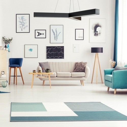 Подвесной светодиодный светильник Geometria ЭРА Igrek SPO-141-B-40K-028 28Вт 4000К черный Б0050567