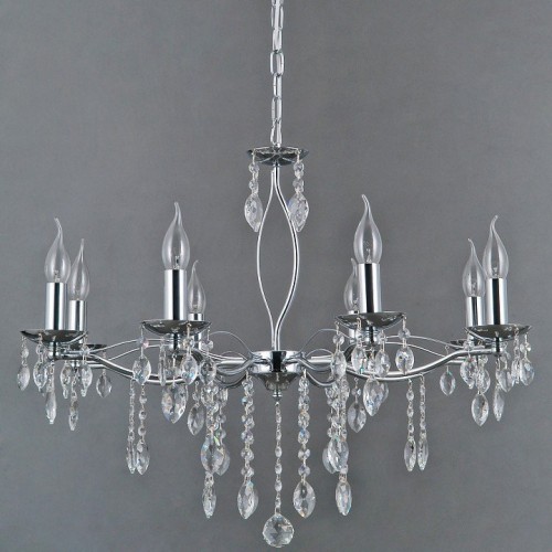 Подвесная люстра Illumico IL0266-8PSQ-24 CR CASTOR Подвесная люстра Illumico IL0266-8PSQ-24 CR CASTOR