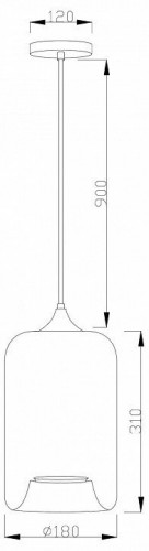 Подвесной светильник Moderli Scrum V11536-1P