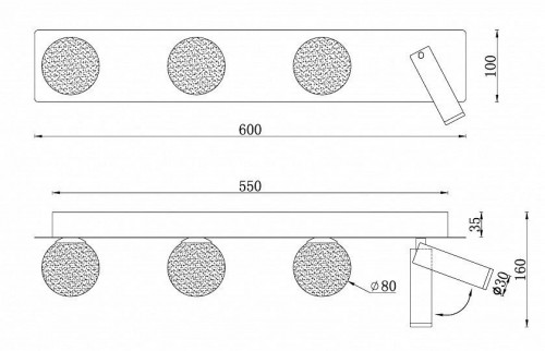 Настенный светильник iLedex Telescope W4774-60 SGD