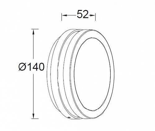 Настенный светильник уличный Oasis Light W3172S-3К