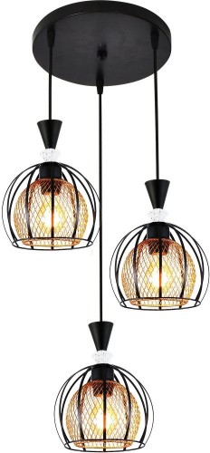 Подвесная люстра Reluce 03061-0.9-03 BK+GOLD Подвесная люстра Reluce 03061-0.9-03 BK+GOLD