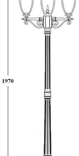Наземный фонарь Oasis Light VERONA 86208B/02 R