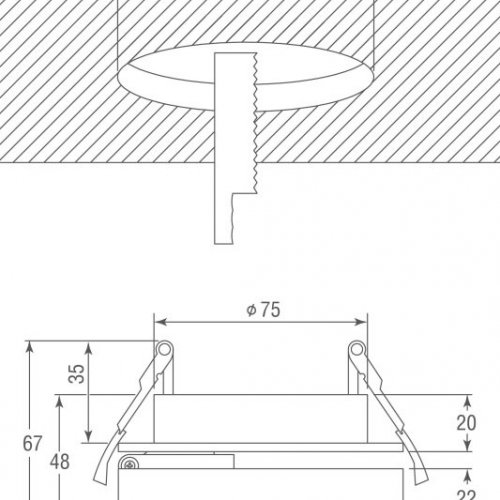 Точечный светильник Donolux Sun DL18961R12W1W