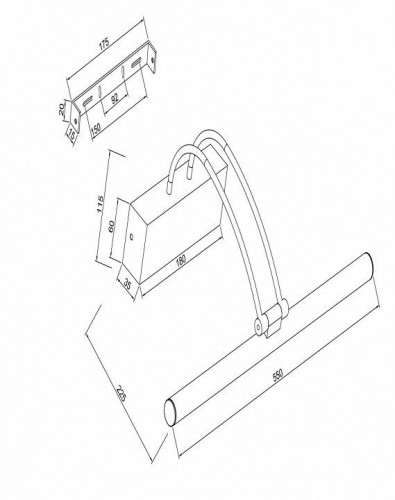 Подсветка для картин Maytoni Finelli MIR004WL-L12BZ