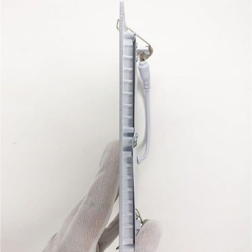 Встраиваемый светодиодный светильник Elvan VLS-102SQ-12W-WH-Wh