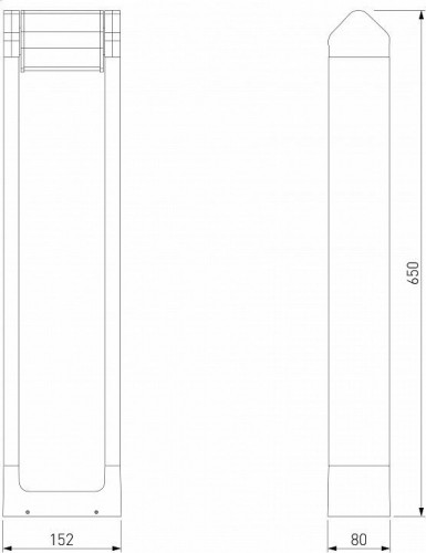 Уличный светодиодный светильник Elektrostandard Dors 35163/F черный a062881